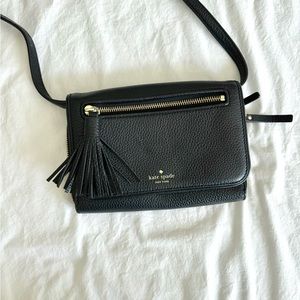 Kate Spade Black Leather Crossbody